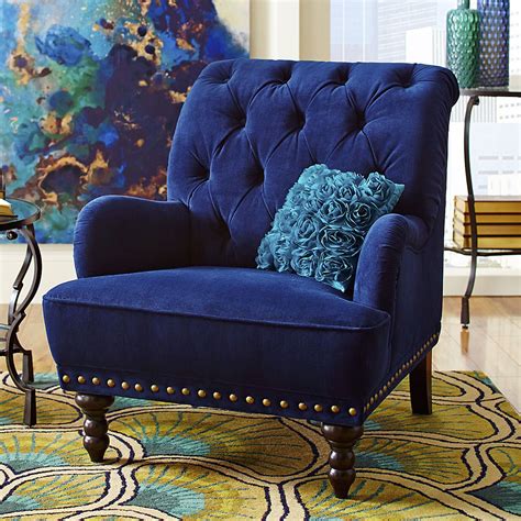 navy blue chair for bedroom.